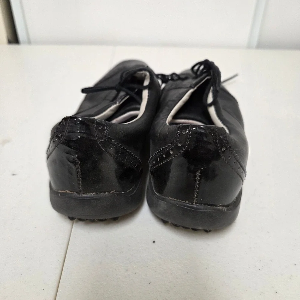 FootJoy LoPro Collection 97045 Black Leather Wingtip Golf Shoes Womens 8M
